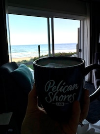 View from the bed in the morning.