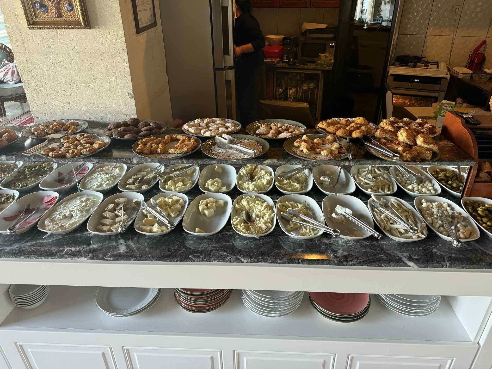 Just half of the breakfast choices available 