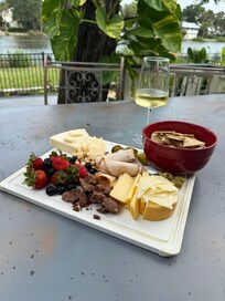 View from the back deck seating area.