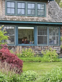 A view of the front of the house
