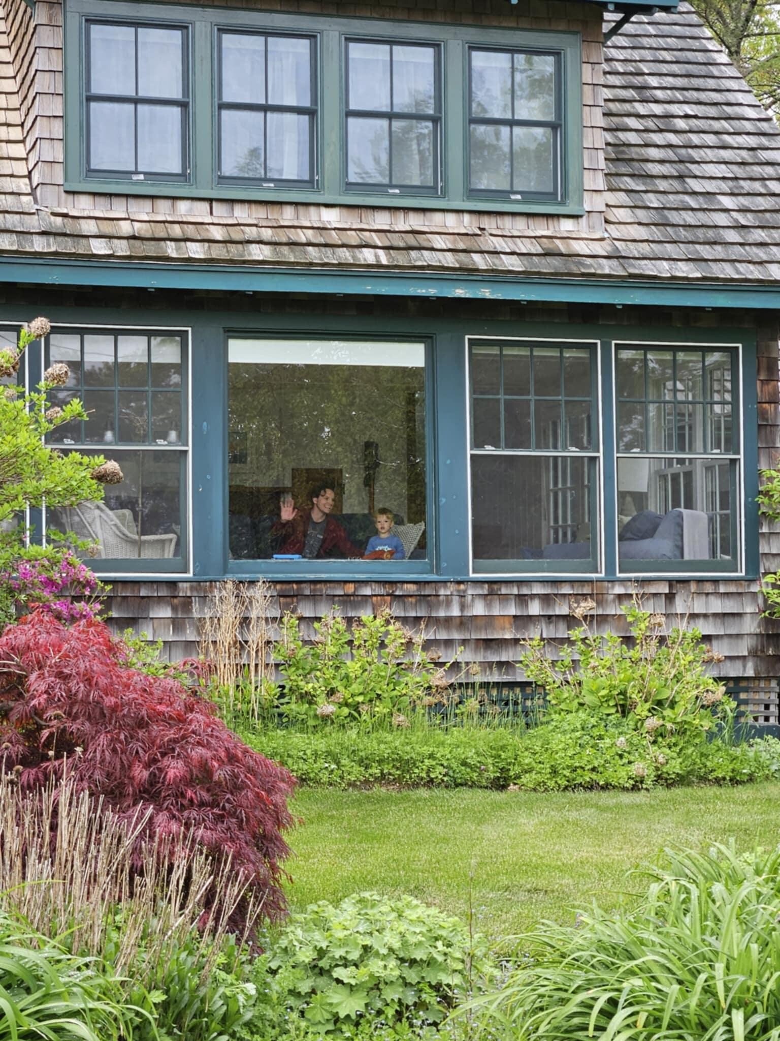 A view of the front of the house