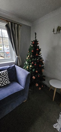 Host even made house Christmassy