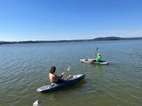 Did a little kayaking for a few minutes.