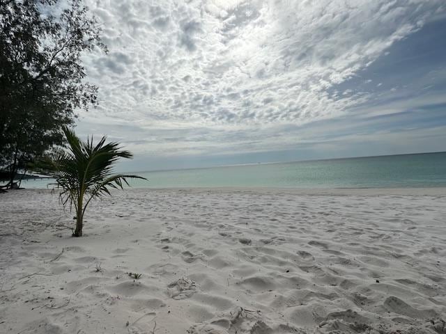 The white sandy beach