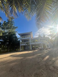 Love all the balconies at the Dolphin House facing the ocean.