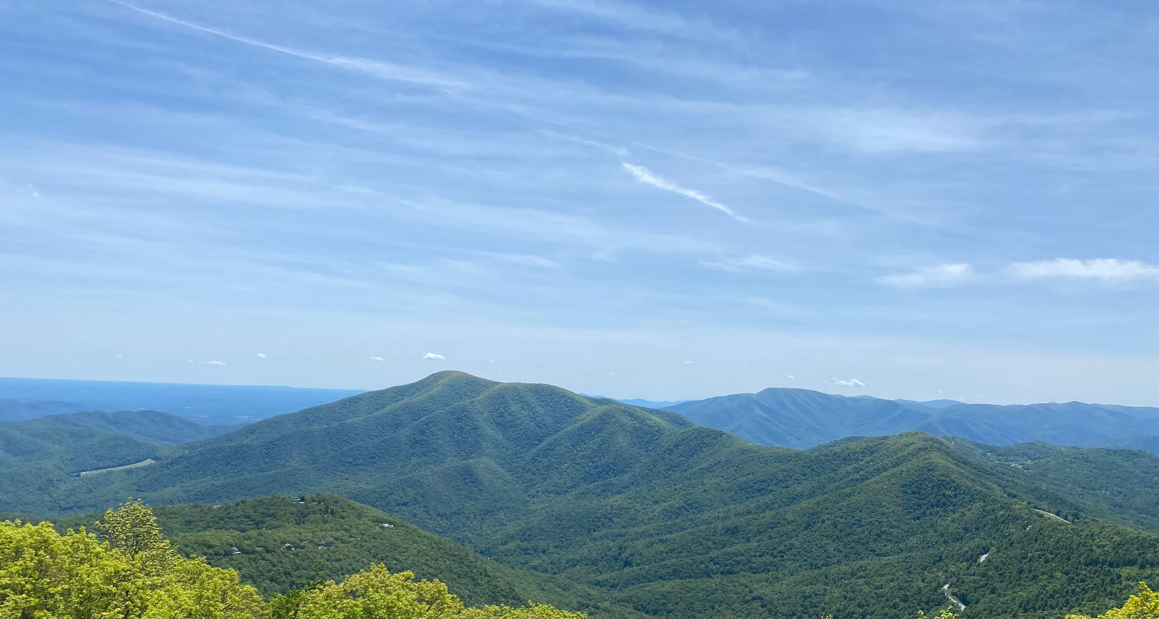 View from Blue Ridge Overlook on Wintergreen