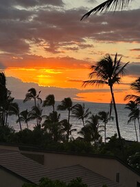Photographic sunset from the master bedroom lanai!