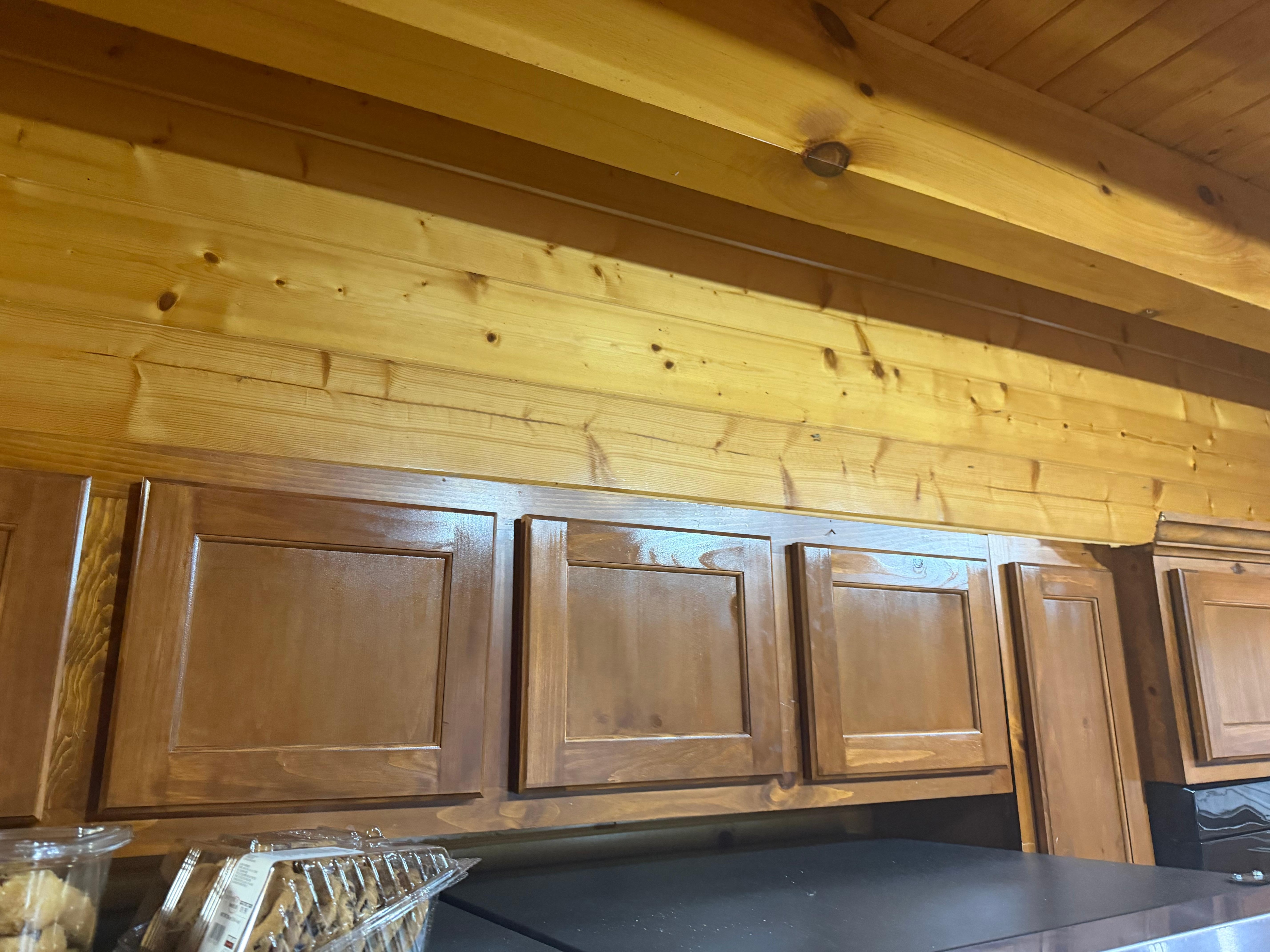 Trim missing from cabinets