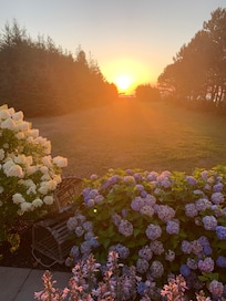 Sunrise from the porch