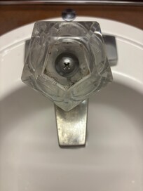 Hair in faucet