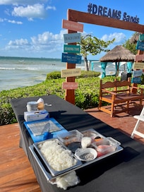 Sushi making with a view