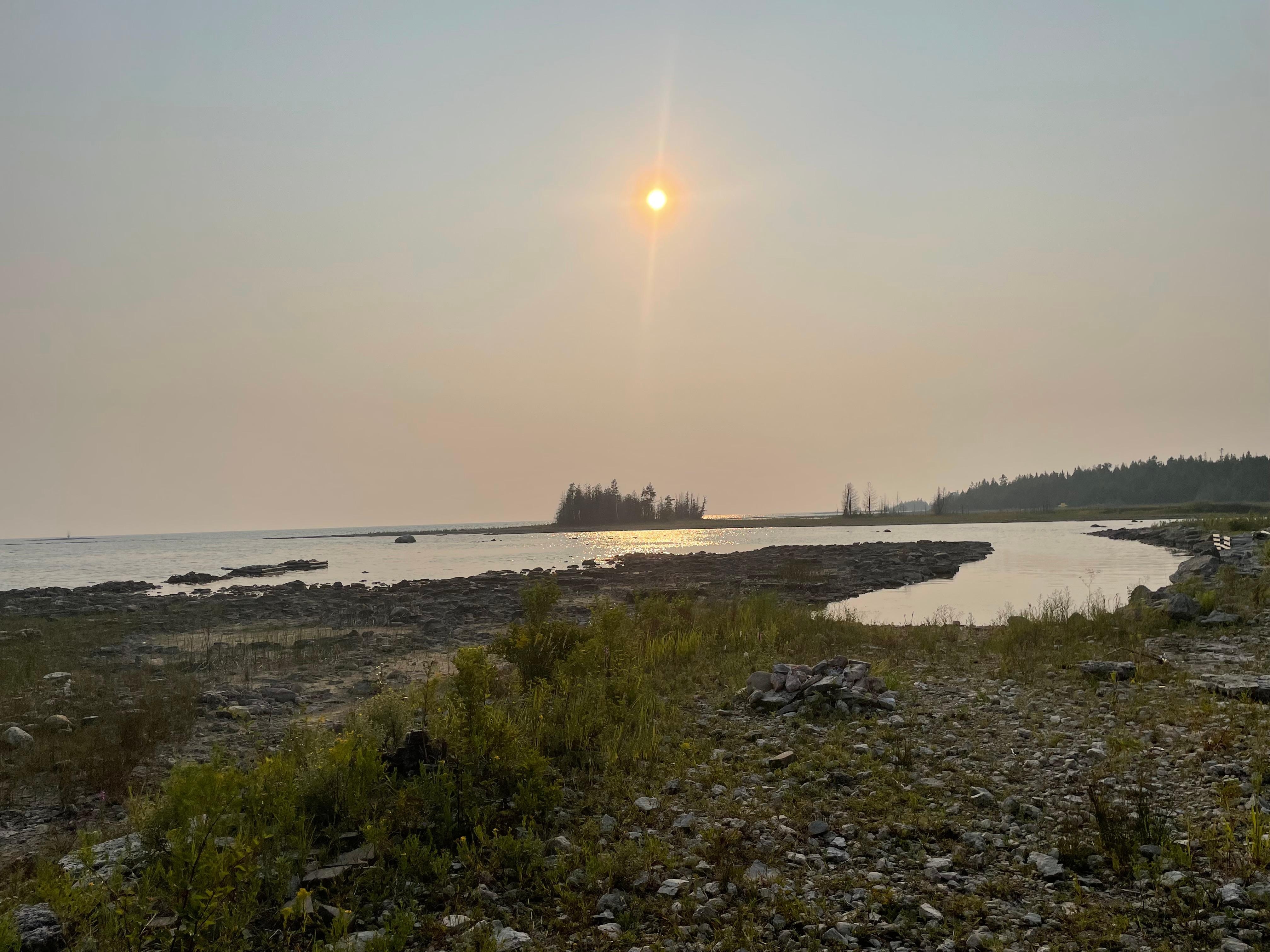 Looking out to Lake Huron