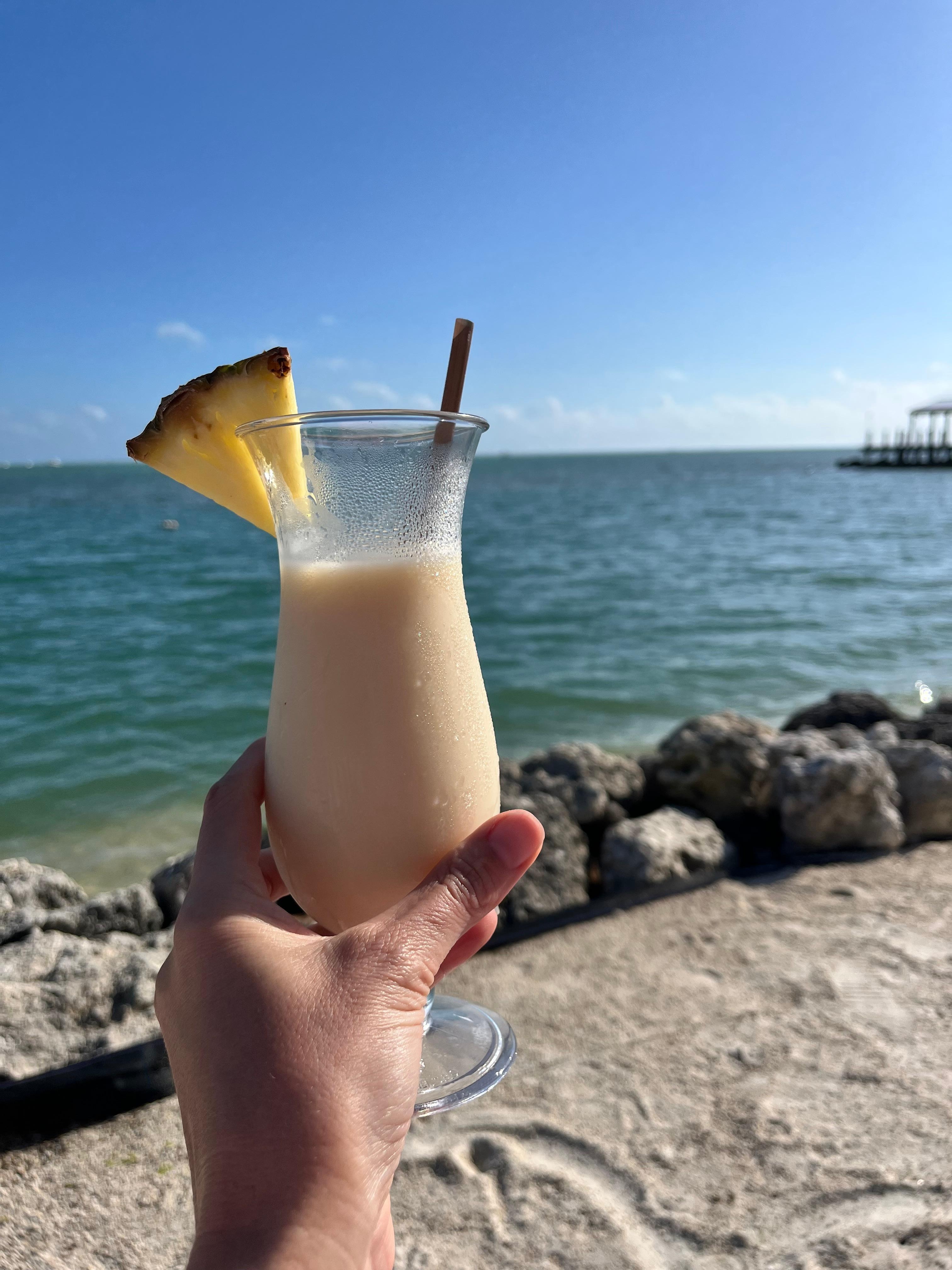 Can’t enjoy these views without a pina colada! 