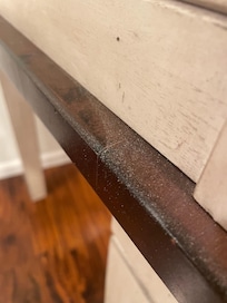 Dust on table