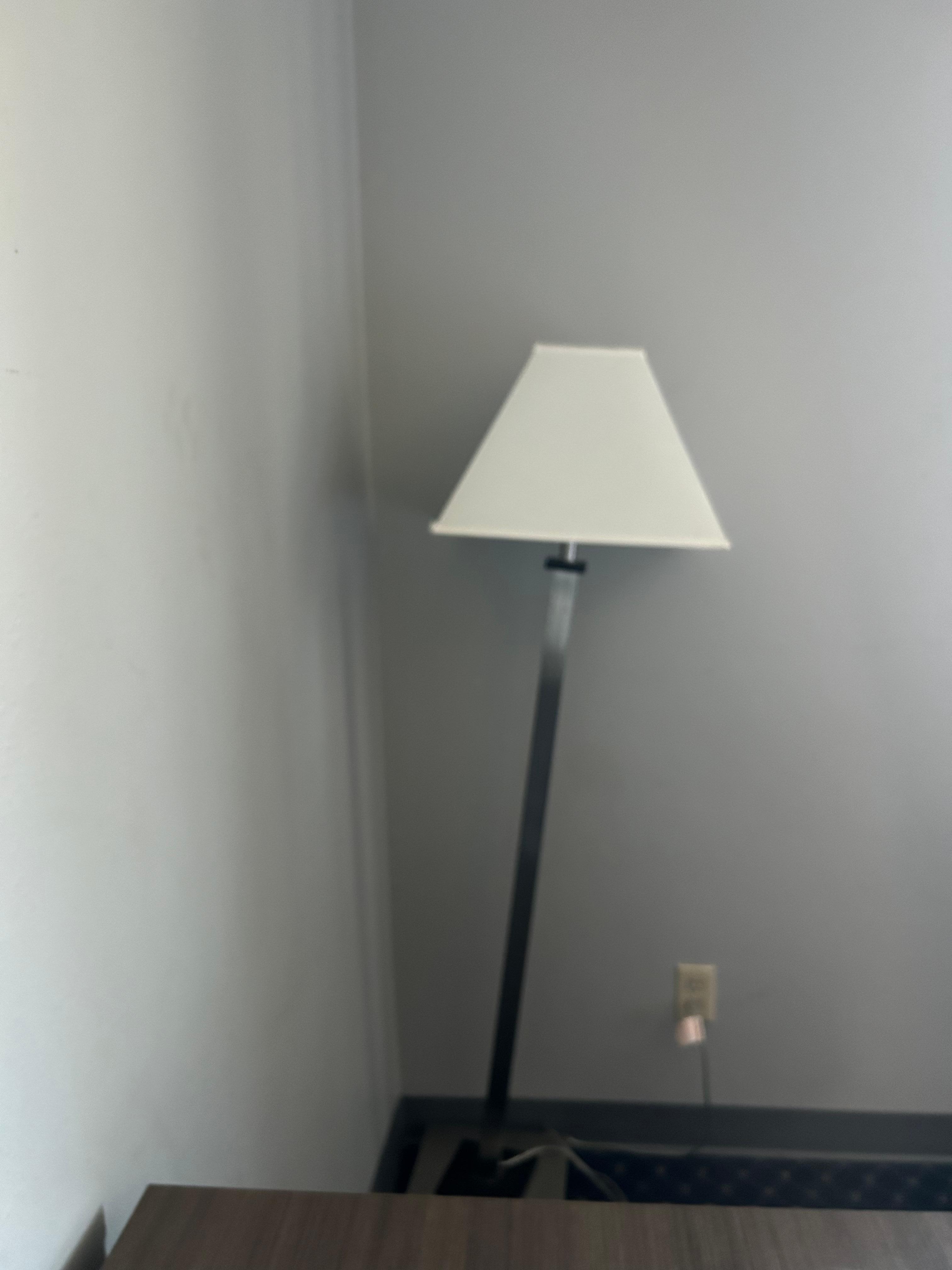 Crooked/Broken Dirty Lamp Shade.