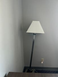 Crooked/Broken Dirty Lamp Shade.