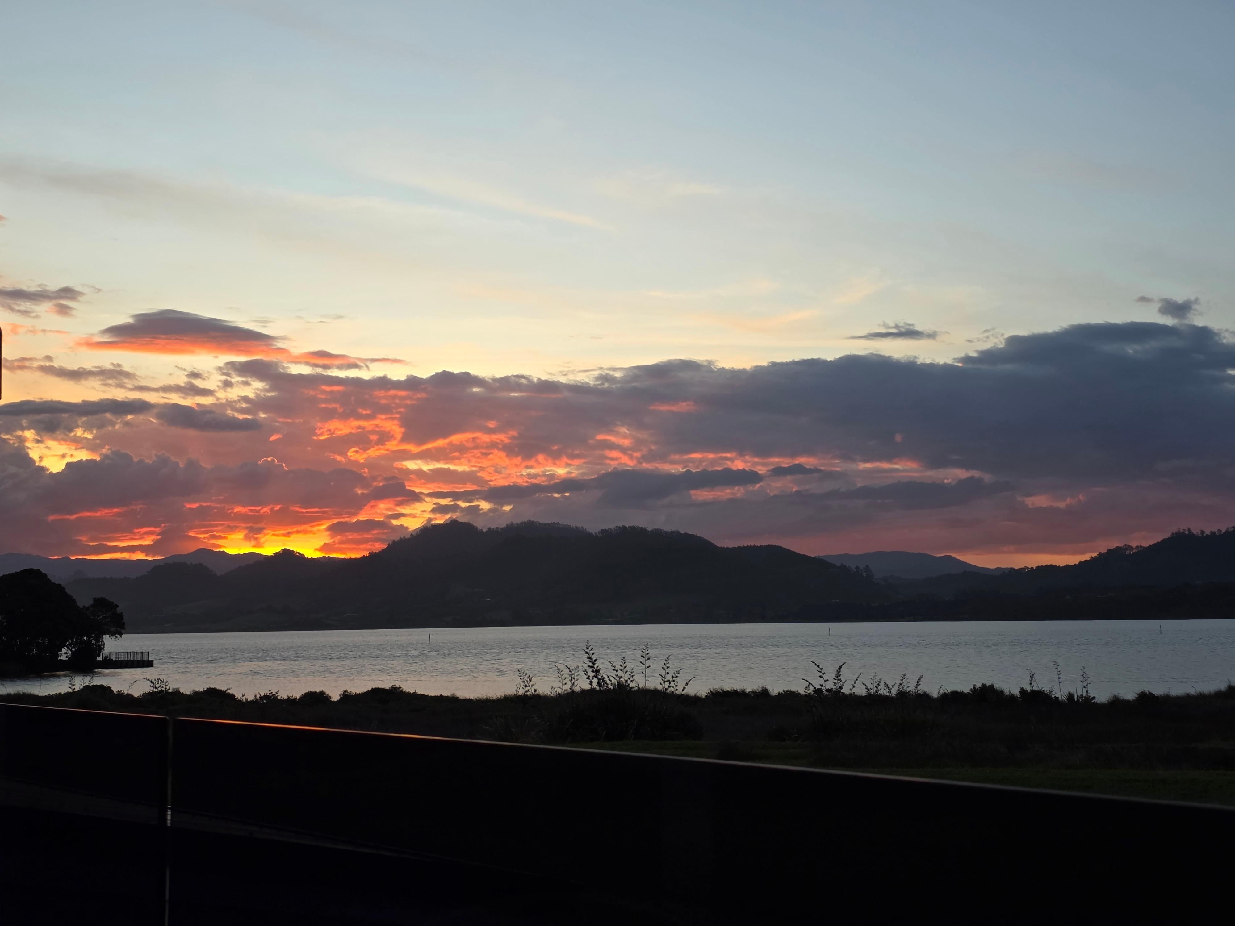 Sunset taken from our balcony