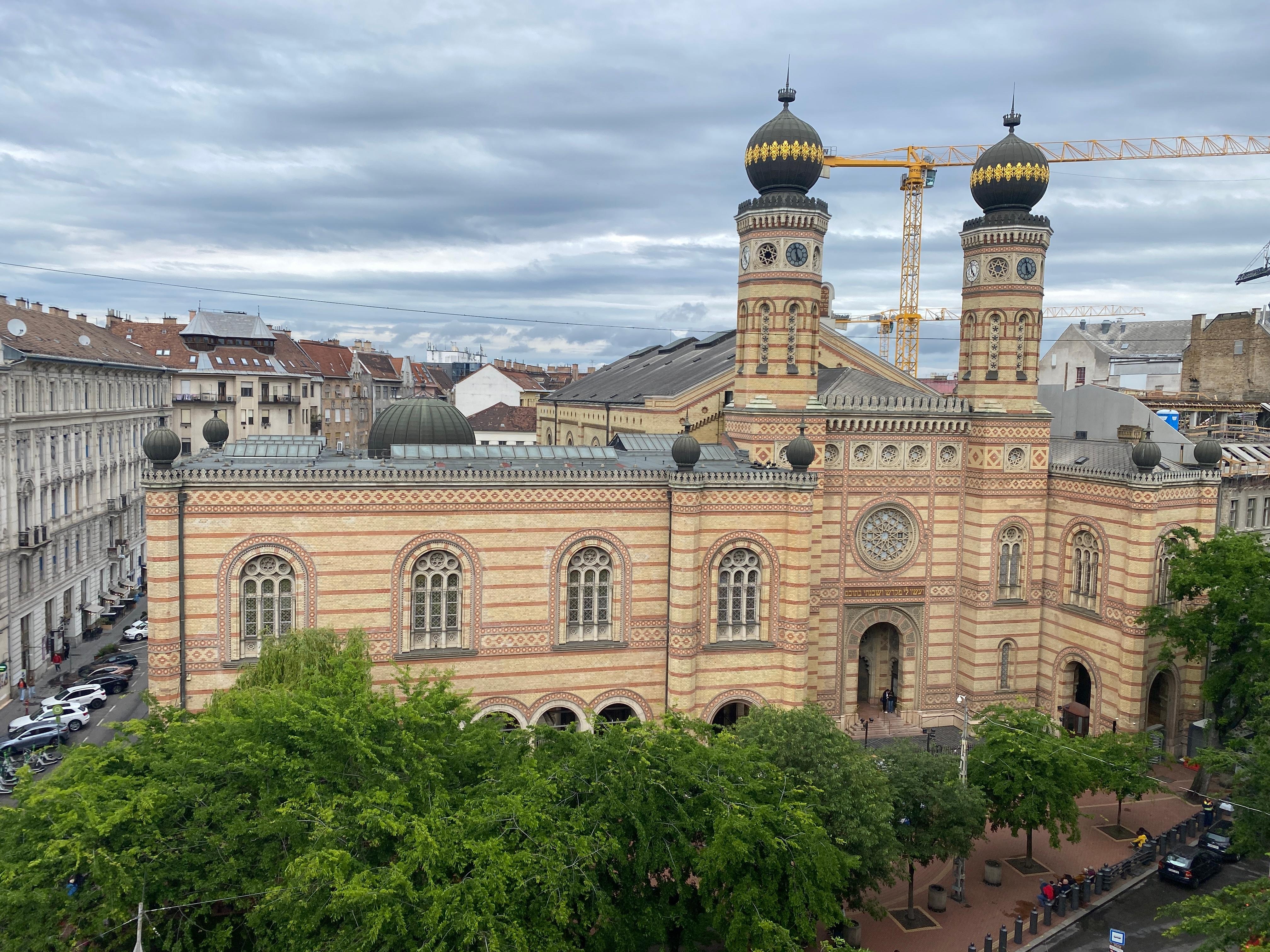 The Synagogue from the apartment window.