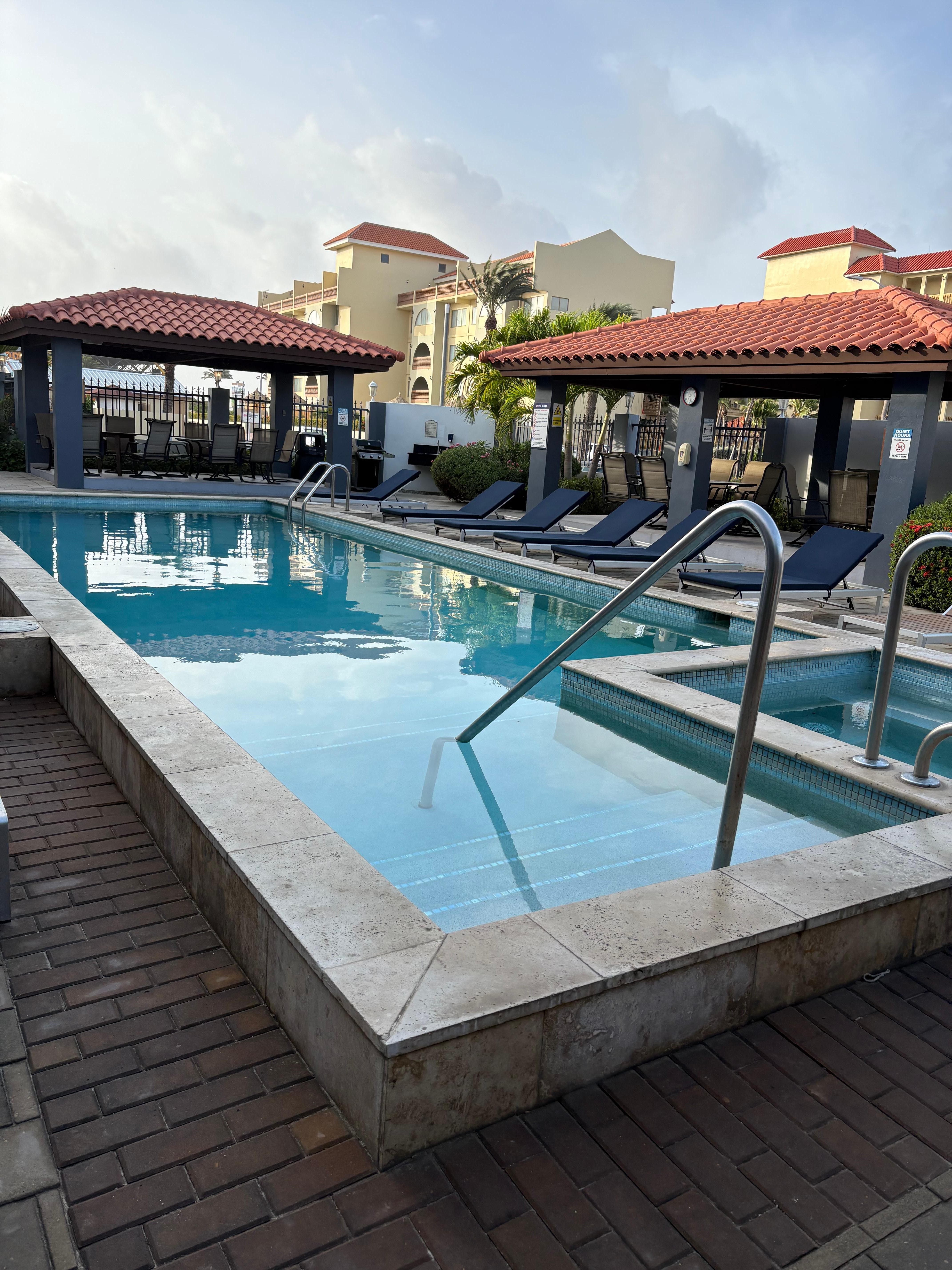 Our room was close to the pool, but I never heard a peep!