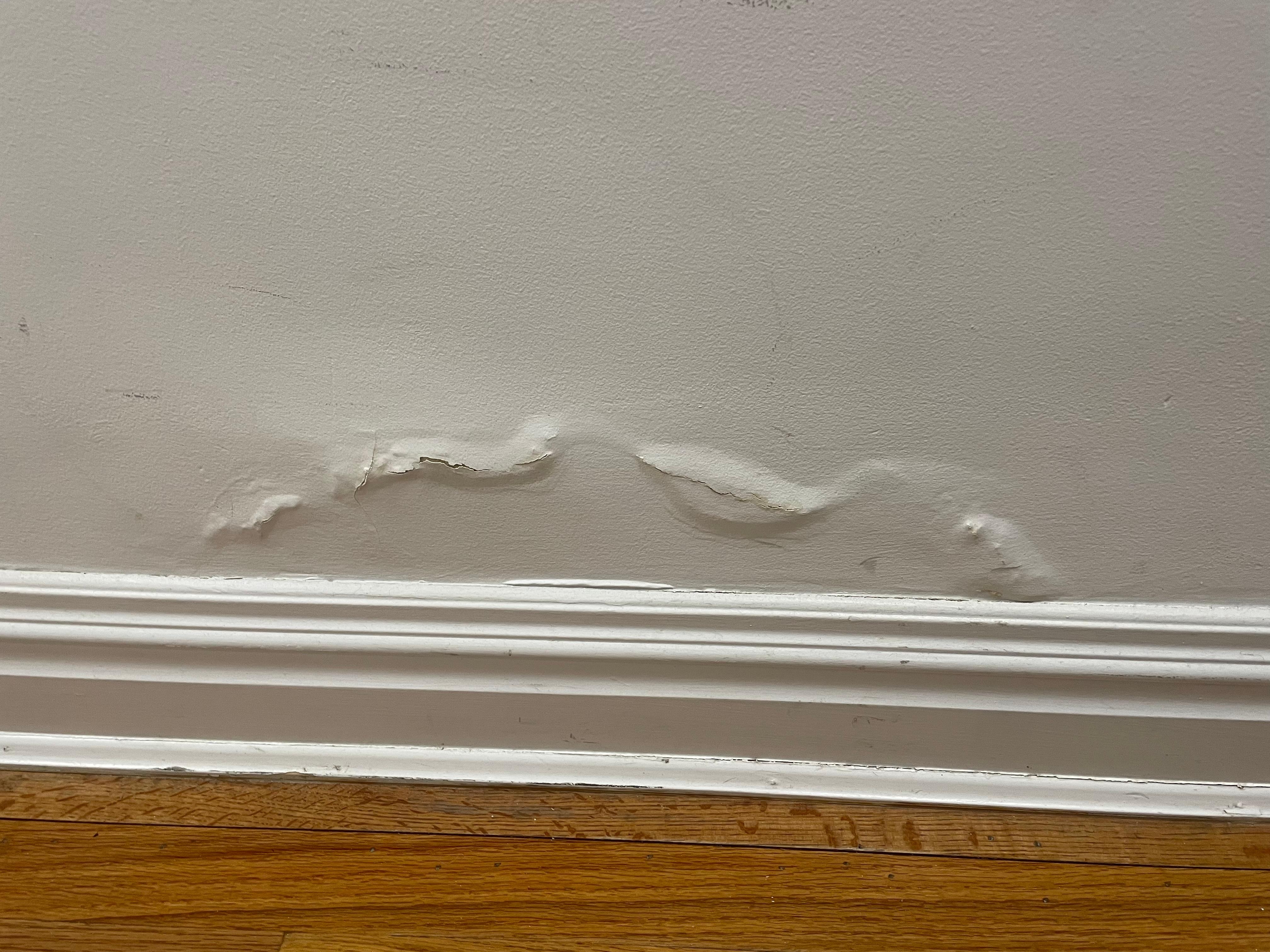 Hallway plaster