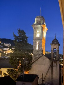 Vue depuis la terrasse le soir