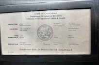 Elevator permit expired in 2023