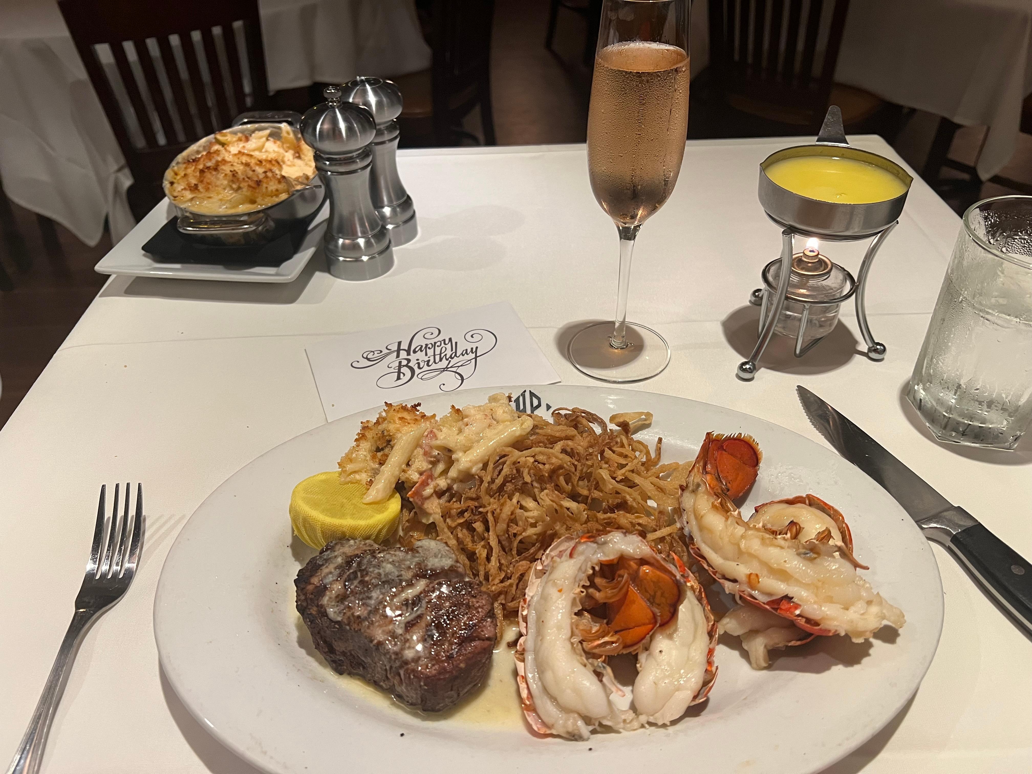 Birthday dinner at Hyde Park Prime Steakhouse
