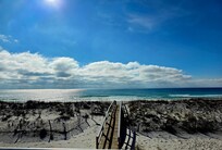 The view from the top floor deck