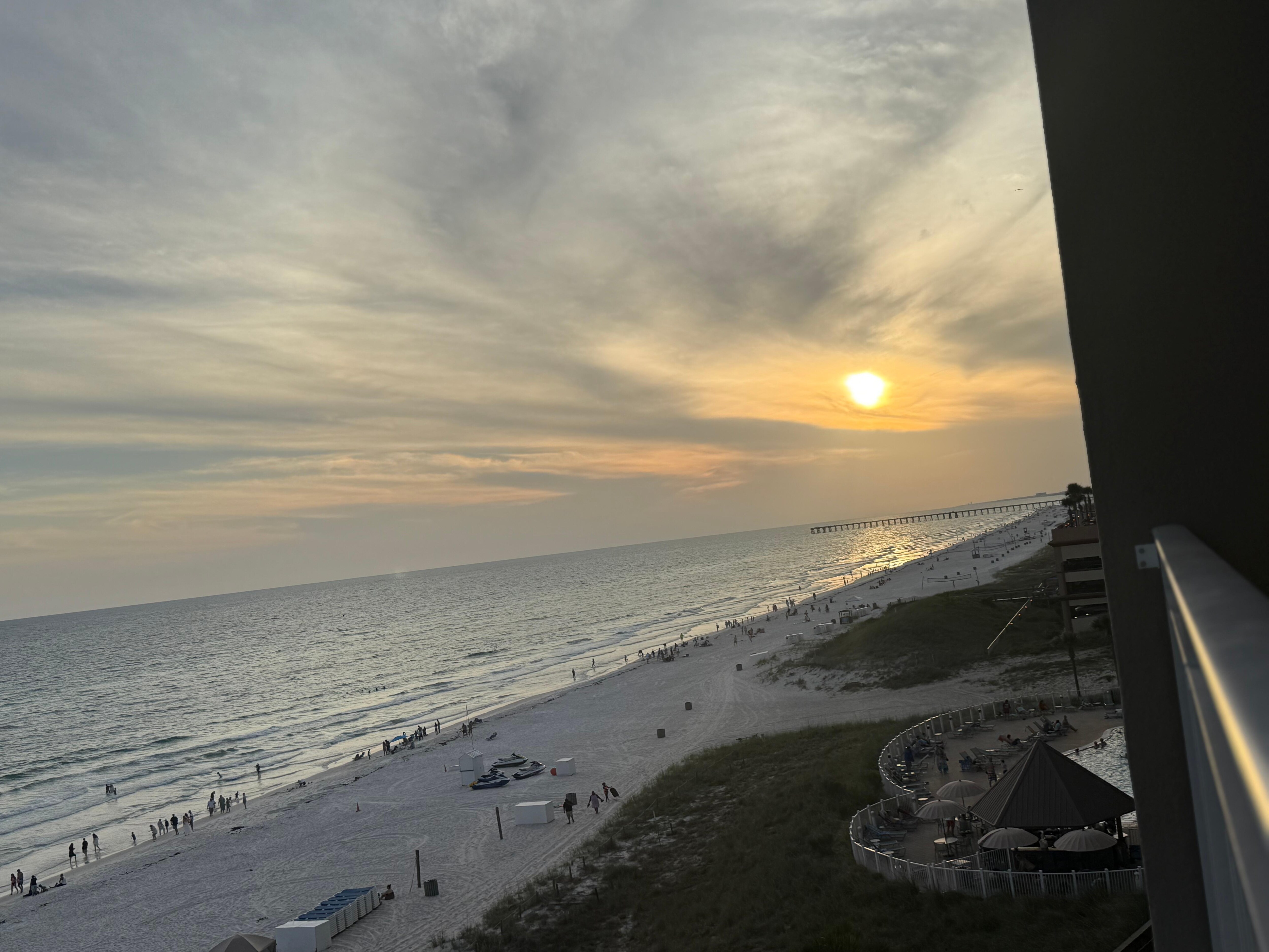 Sunset from balcony 