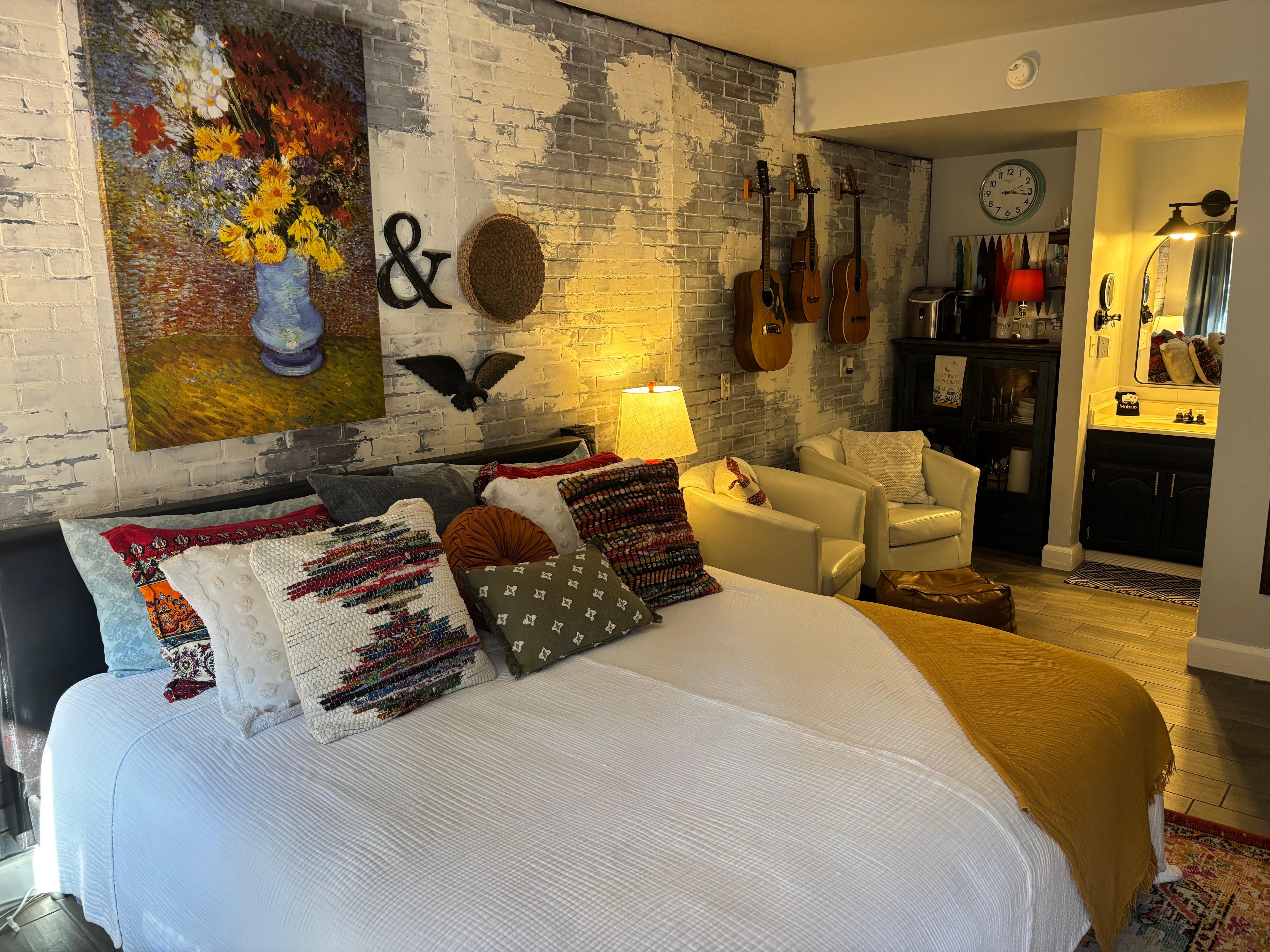 So comfortable!  We had the best nights sleeps!  