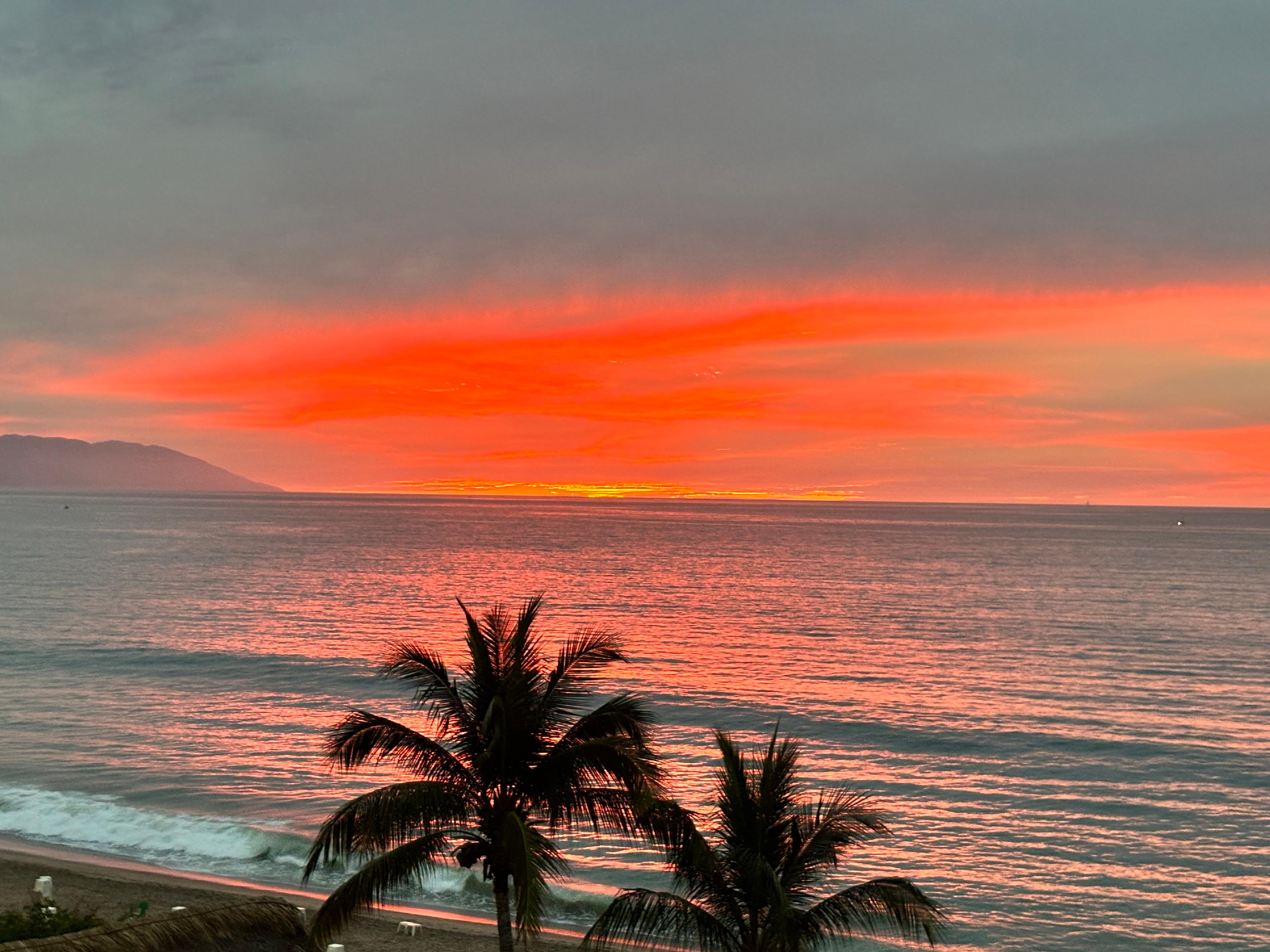 Beautiful sunsets from the balcony