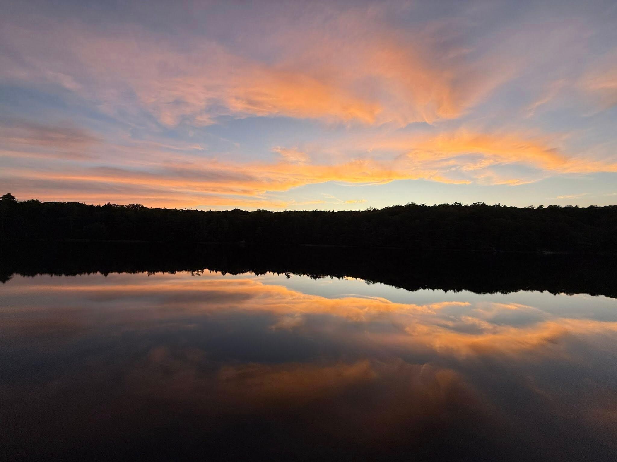 Almost every evening, there was a picturesque sunset.
