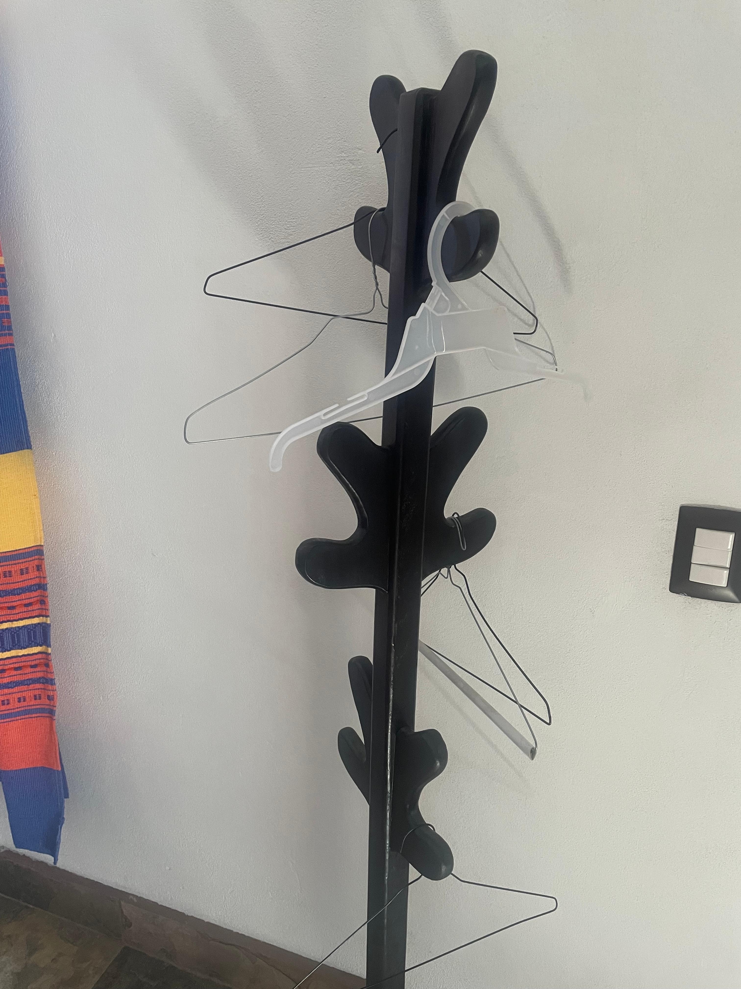 Ce qui fait office d'armoire a vetements . Pauvres cintres de blanchisserie...