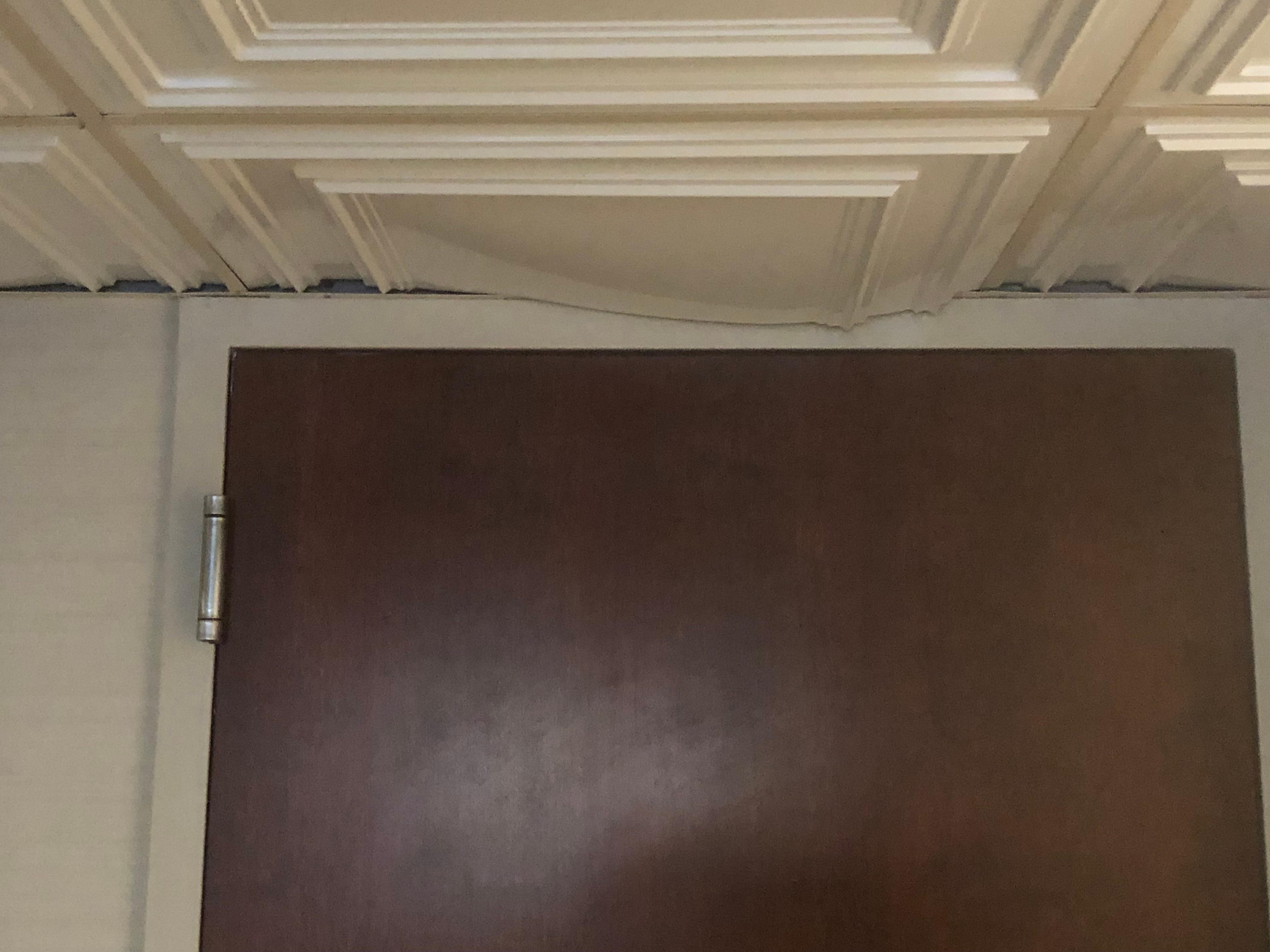 Ceiling falling down