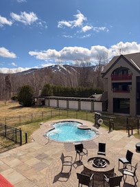 Hot tub area