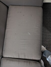Soiled couch