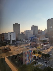 View from 12th floor king bed room
