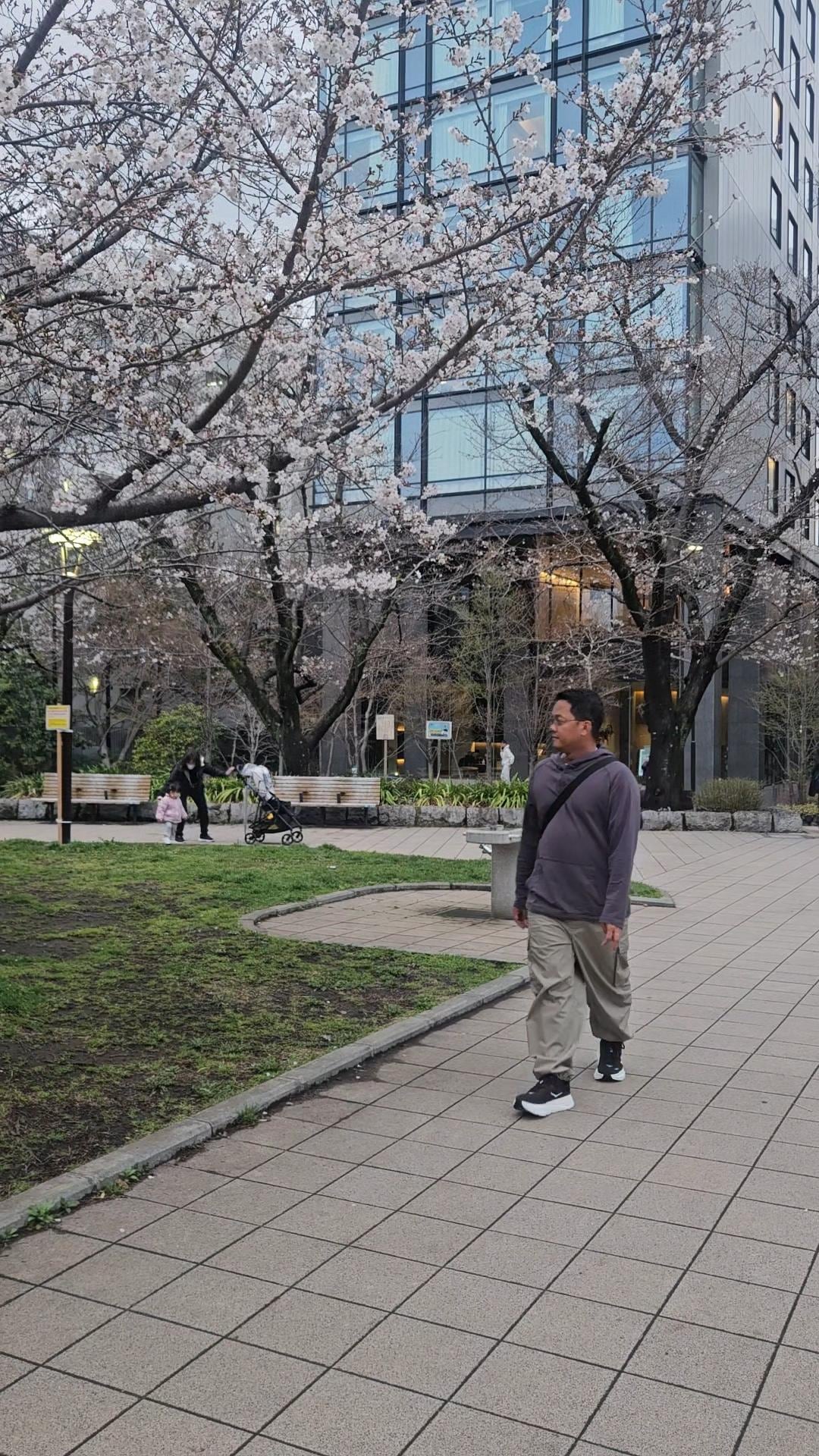 Tsukijigawa Park, just right outside the hotel