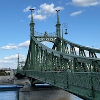 One of several gorgeous bridges between Buda and Pest.