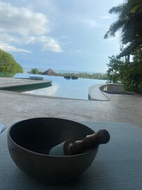 they had a sound bowl for us to use!!