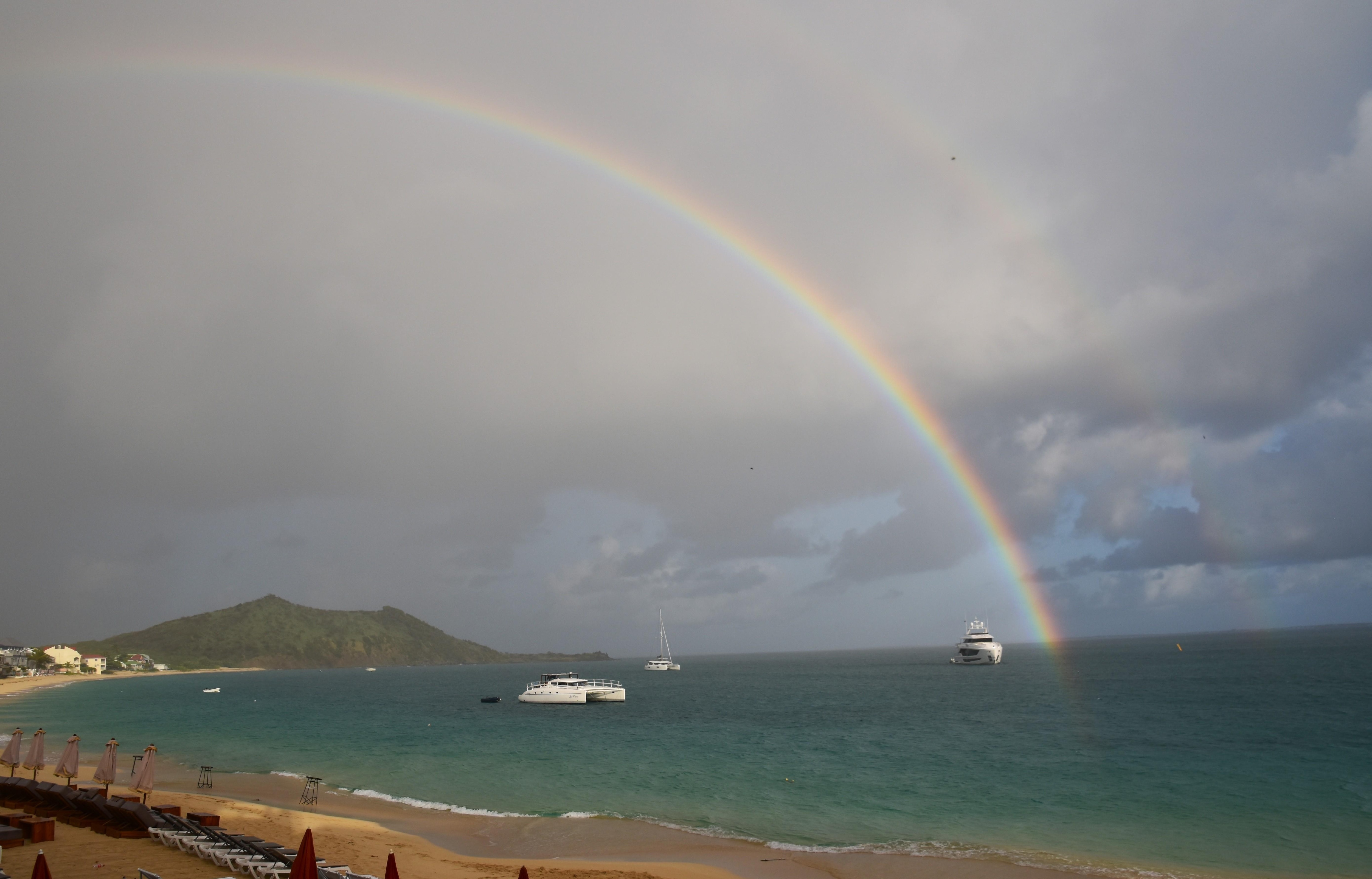 Rainbow from balcony