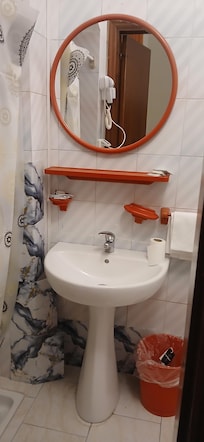 Deteriorated conditions. Everything mismatched. Stick on tiles for repairs and they were coming off as shown in 2nd picture