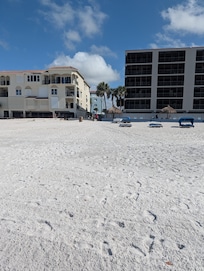 Looking at the public access from the beach.