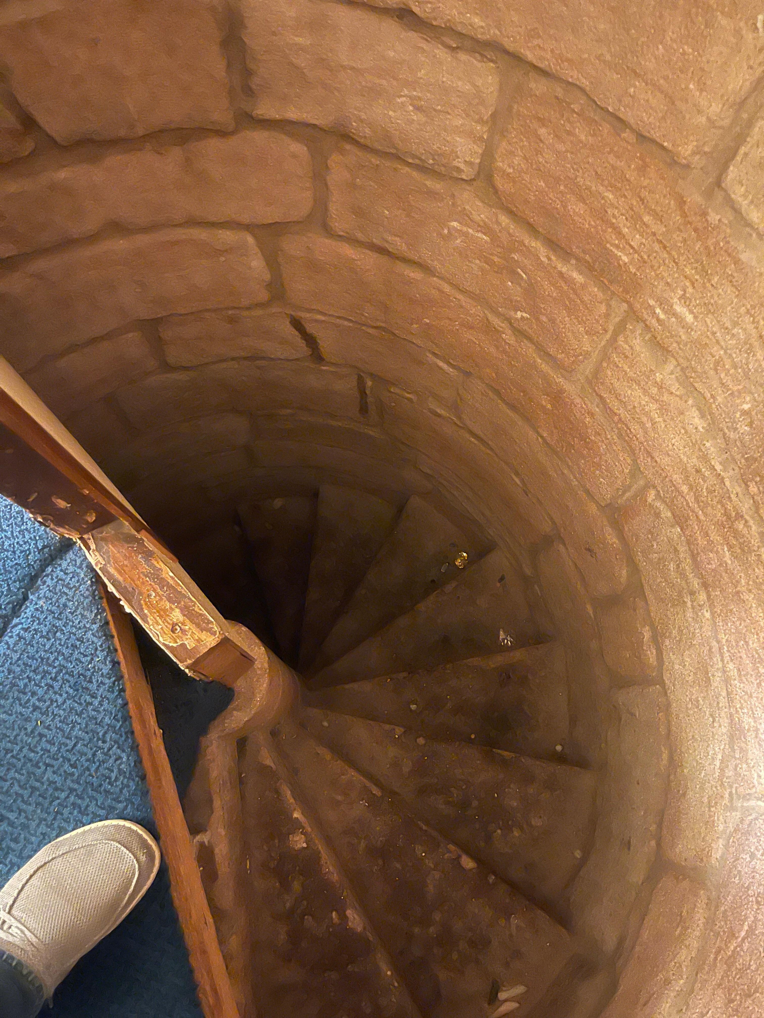 The back stairs from the original stables 