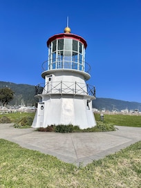 Light house at the park near the hotel