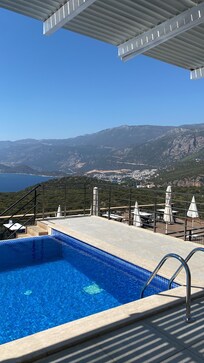 Blick vom Pool
