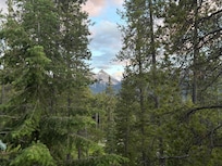 Views from the living room at sunset.