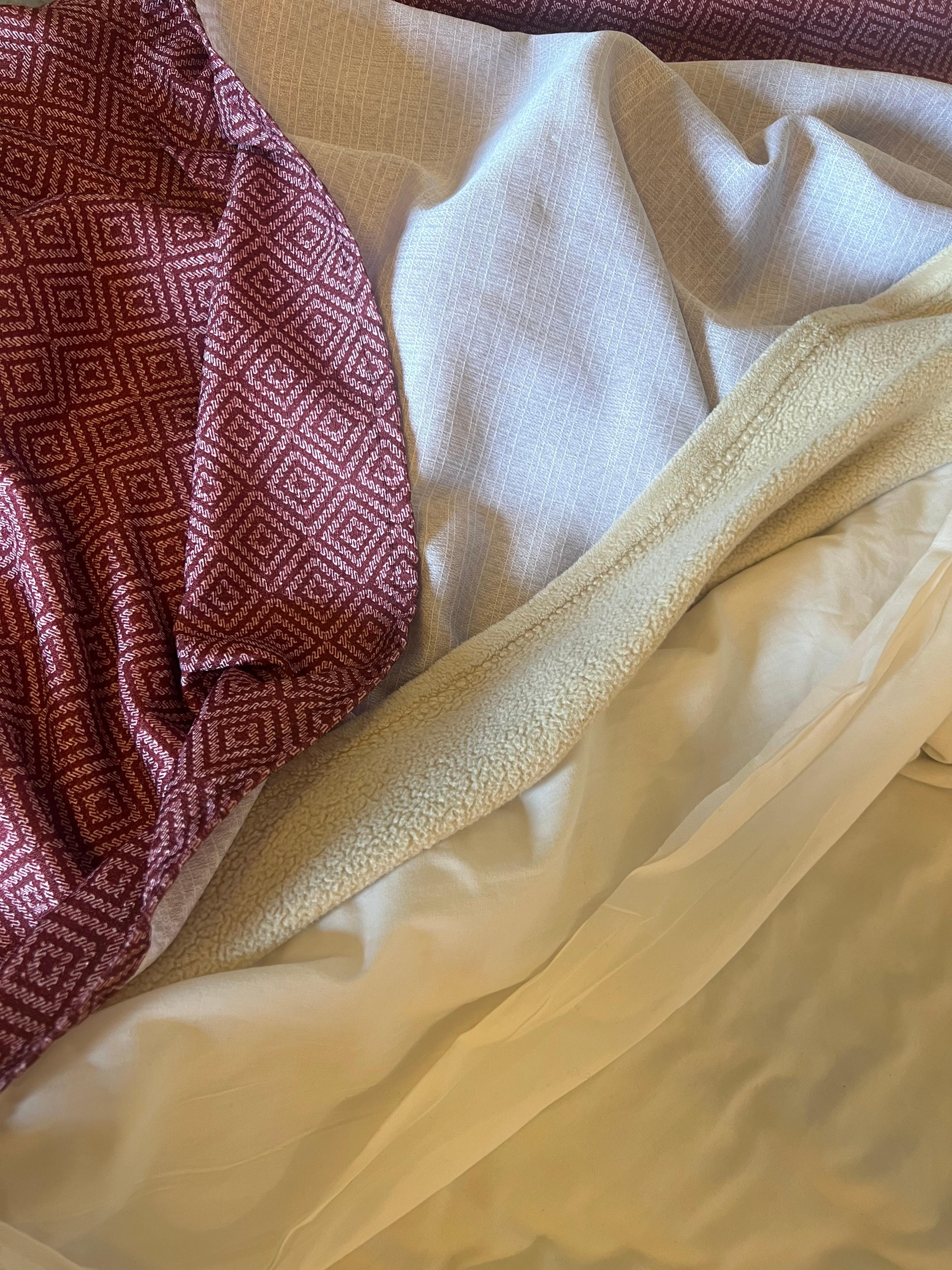 Thin blanket & covers no duvet 