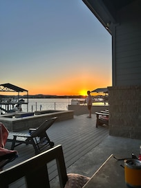 Sunset on the deck