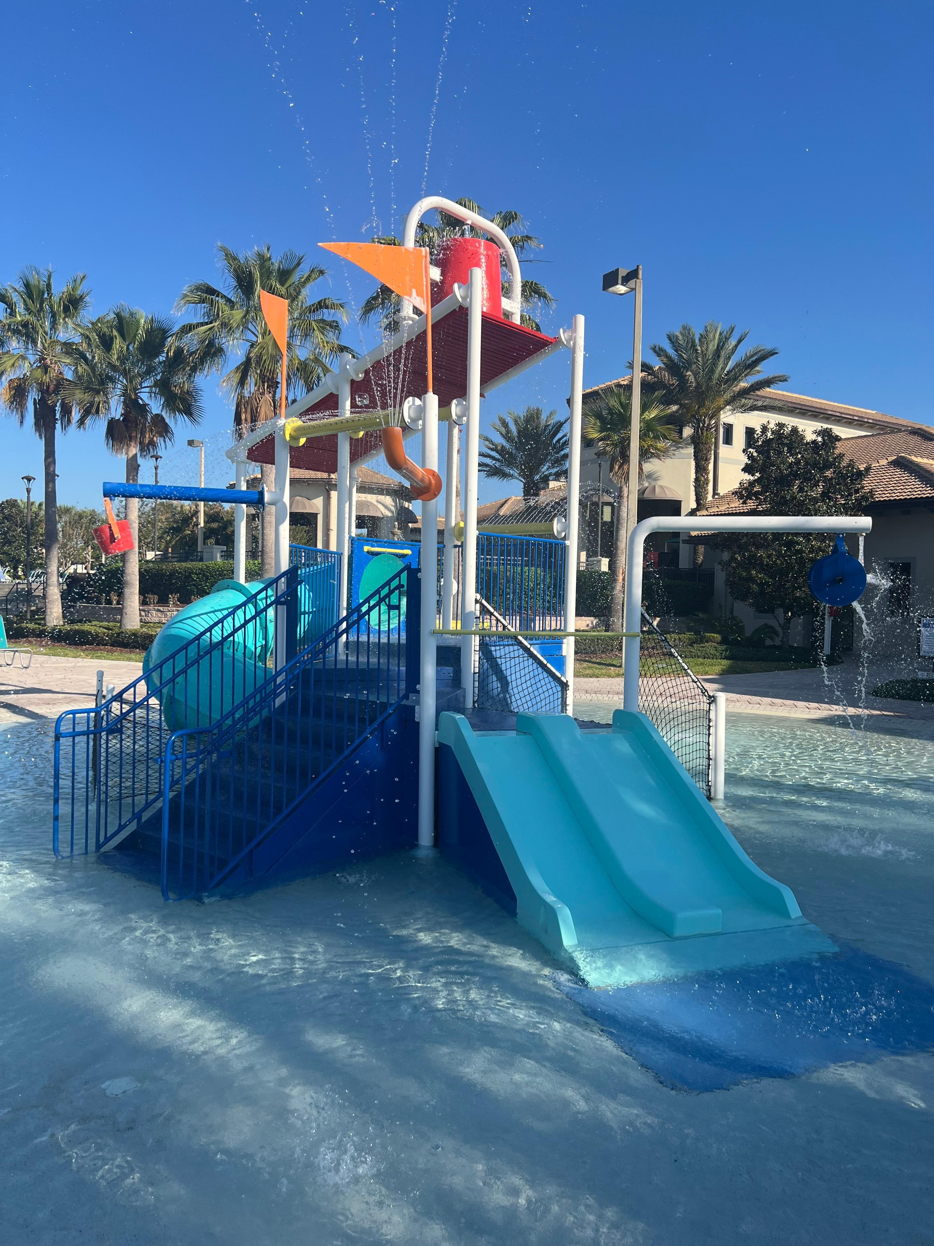 Splash pad at the oasis 